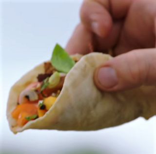 Picture of Jamie Oliver Salmon Dishes and cooking instructions - Crispy Salmon Tacos