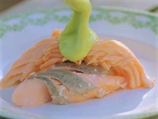 Picture of Jamie Oliver Salmon Dishes and cooking instructions - Salt-Baked Salmon