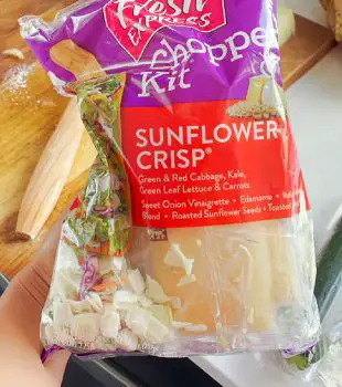 Picture of Johanna Devries Johanna Devries' Sunflower Crisp Salad With Veggie Burger Recipe