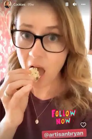 Picture of what does Jenna Fischer eat - Homemade Sourdough Chocolate Chip Cookies