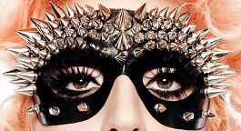 Picture of Lady Gaga eyes, eyelashes, and eyebrows