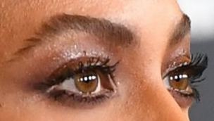 Picture of Beyonce eyes, eyelashes, and eyebrows