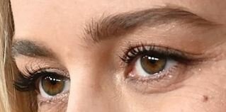 Picture of Brie Larson blue eyes, eyelashes, and eyebrows