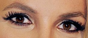 Britney Spears Eye Makeup, Eyelashes, Eyebrows