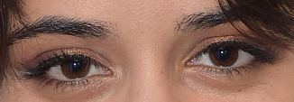 Picture of Camila Cabello eyes, eyelashes, and eyebrows