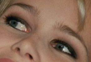 Picture of Claudia Schiffer eyeliner, eyeshadow, and eyelash enhancements