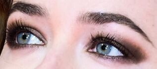 Picture of Dakota Johnson blue eyes, eyelashes, and eyebrows