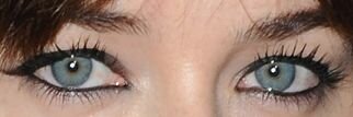 Picture of Dakota Johnson blue eyes, eyelashes, and eyebrows