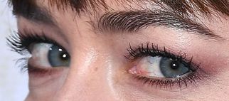 Picture of Dakota Johnson blue eyes, eyelashes, and eyebrows