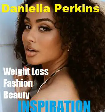 Picture of Daniella Perkins with the words Fitness Inspiration