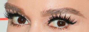 Picture of Gwen Stefani eyes, eyelashes, and eyebrows