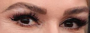 Picture of Gwen Stefani eyes, eyelashes, and eyebrows