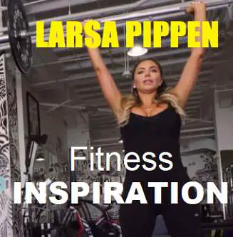 Picture of Larsa Pippen with the words Fitness Inspiration