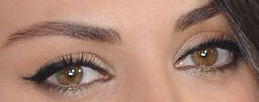 Picture of Mila Kunis eyeliner, eyeshadow, and eyelash enhancements