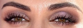 Picture of Mila Kunis eyeliner, eyeshadow, and eyelash enhancements