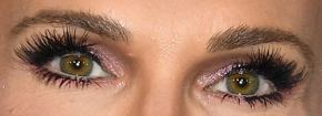 Picture of Molly Sims eyeliner, eyeshadow, and eyelash enhancements