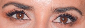 Picture of Penelope Cruz eyes, eyelashes, and eyebrows