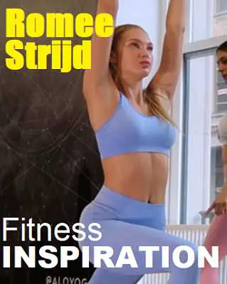 Picture of Romee Strijd with the words Fitness Inspiration