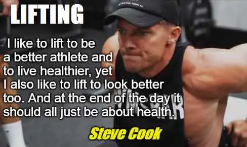 Steve Cook lifting advice.