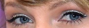 Picture of Taylor Swift eyes, eyelashes, and eyebrows
