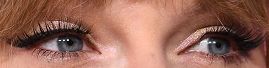 Picture of Taylor Swift eyes, eyelashes, and eyebrows