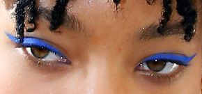 Picture of Willow Smith eyeliner, eyeshadow, and eyelash enhancements