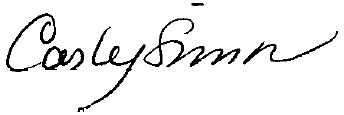 Carly Simon's signature