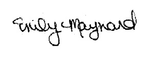 Emily Maynard Signature