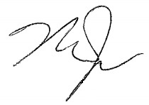 Mike Trout's signature