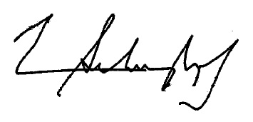Norman Schwarzkopf's signature