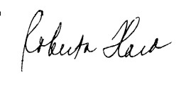 Roberta Flack's signature