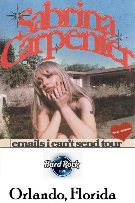 An image of Sabrina Carpenter Emails I Can't Send Tour.
