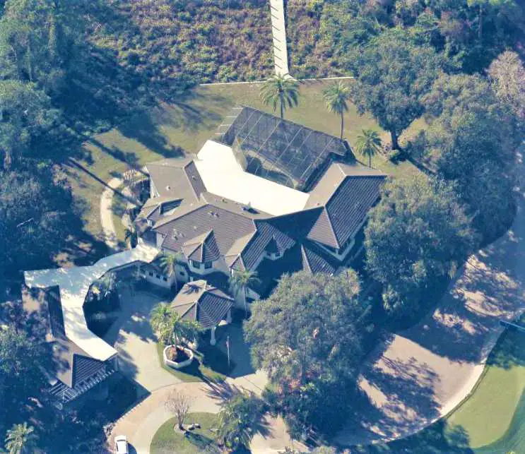 Annika Sorenstam's home in Orlando. Aerial picture.