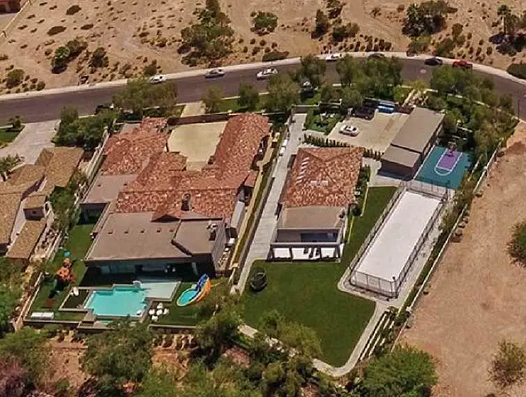 Celine Dion's Henderson, Nevada House aerial picture