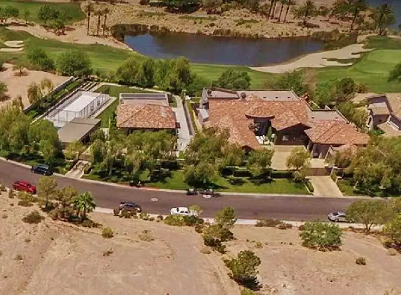 Image aérienne de la maison de Céline Dion à Henderson, Nevada