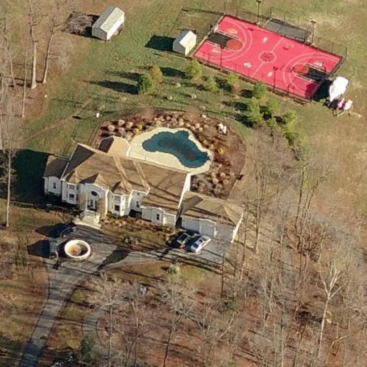 Ginuwine's house profile Brandywine, MD. Aerial home pictures.