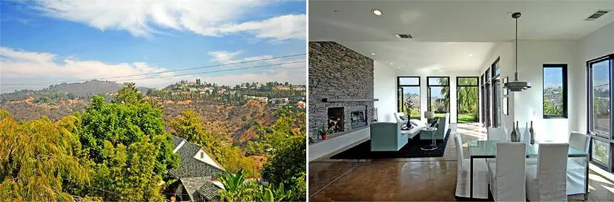 Jillian Michaels house in the Hollywood Hills area of Los Angeles, CA