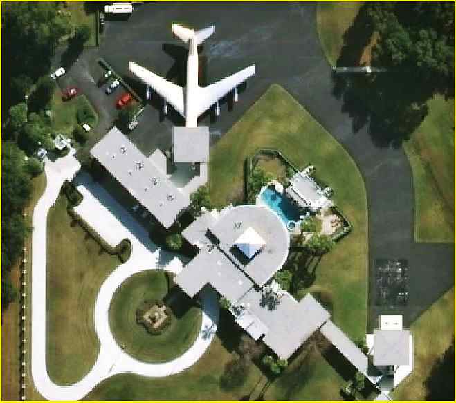 Picture of John Travolta's home in Jumbolair, Florida