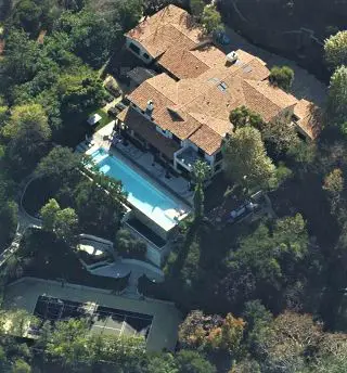 Picture of Justin Timberlake's home in the Hollywood Hills
