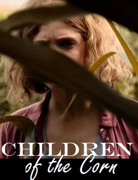 This is an image of Elena Kampouris from Children of the Corn Movie 2023 with text that reads Children of the Corn
