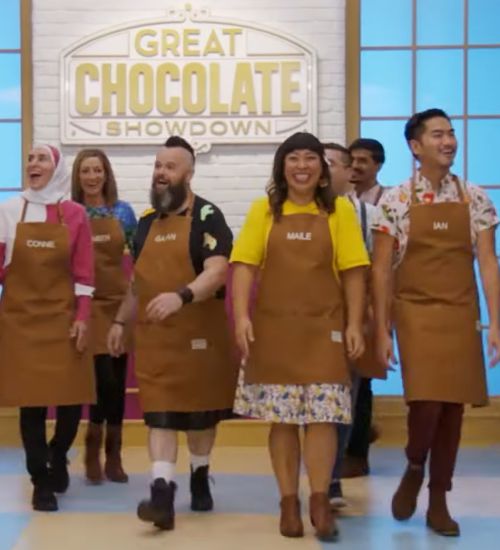 An image of Great Chocolate Showdown Season 4 - The CW Network Reality TV Series Starring Anna Olson.