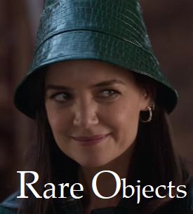 This is an image of Katie Holmes from Rare Objects 2023 Movie with text that reads Rare Objects