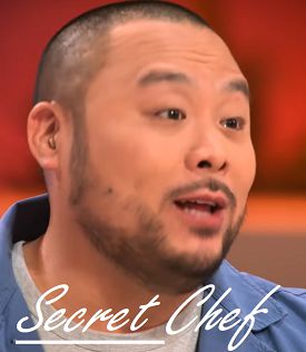 This is an image of Christopher from Secret Chef 2023 Series with text that reads Secret Chef