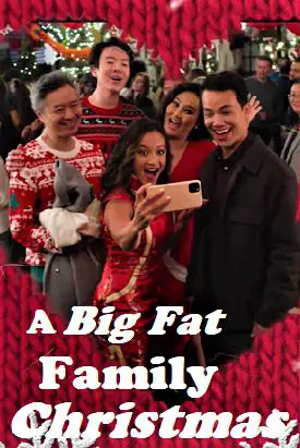 This is an image of A Big Fat Family Christmas with text that reads A Big Fat Family Christmas