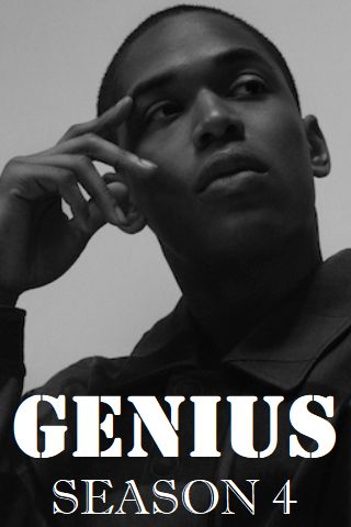 This is a picture of Kelvin Harrison Jr. with the words Genius Season 4