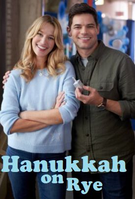 This is an image of Yael Grobglas, Jeremy Jordan and Lisa Loeb with text that reads Hanukkah on Rye
