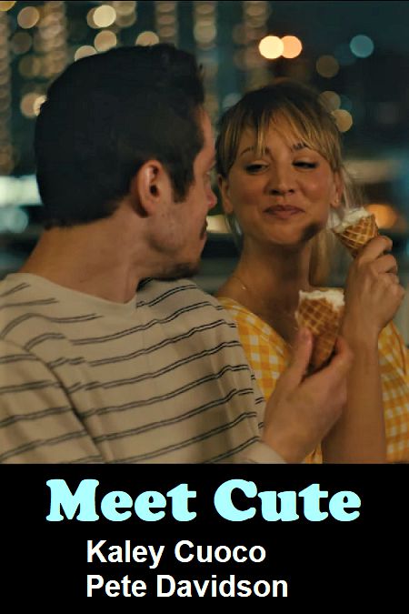 An image of Meet Cute A Peacock Movie Starring Kaley Cuoco.
