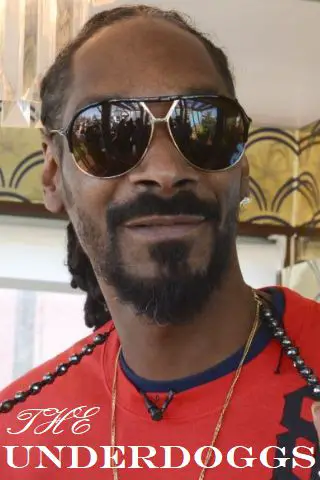 This is a picture of Snoop Dogg with the words the Underdoggs