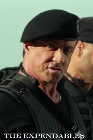 This is a picture of Sylvester Stallone with the words The Expendables 4